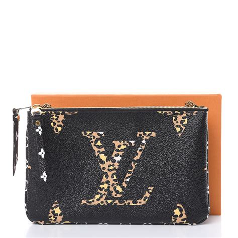 lv double zip pochette|louis vuitton double pochette jungle.